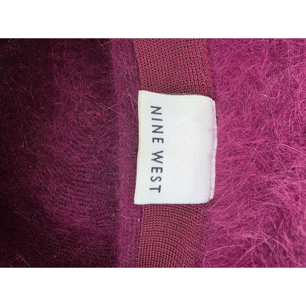 Nine West Rabbit Angora Hat RN 110188 Raspberry - Picture 5 of 6